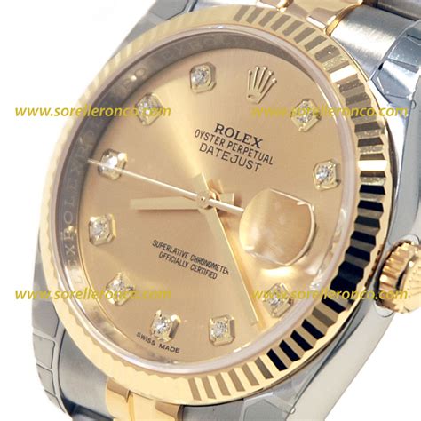 rolex acciaio e diamanti|rolex datejust 36 prezzo.